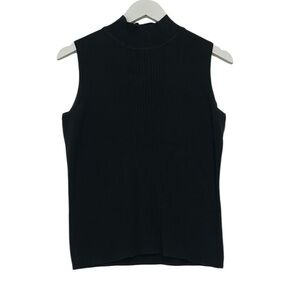 Dress Barn Black Sleeveless Women's Top, Medium